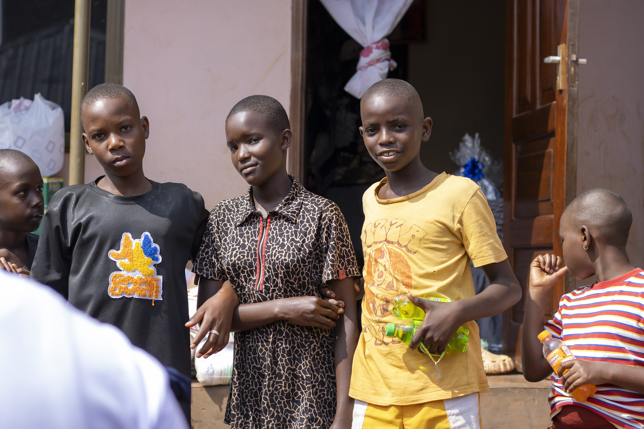 Children smiling in Kampala